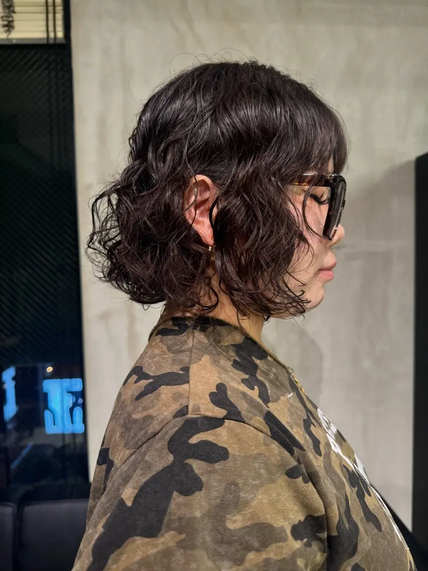 ショート パーマ カット レイヤーカット 🫒natsuのヘアスタイル