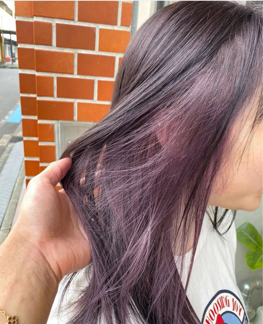 ロング ヘアカラー 山崎 義弘のヘアスタイル