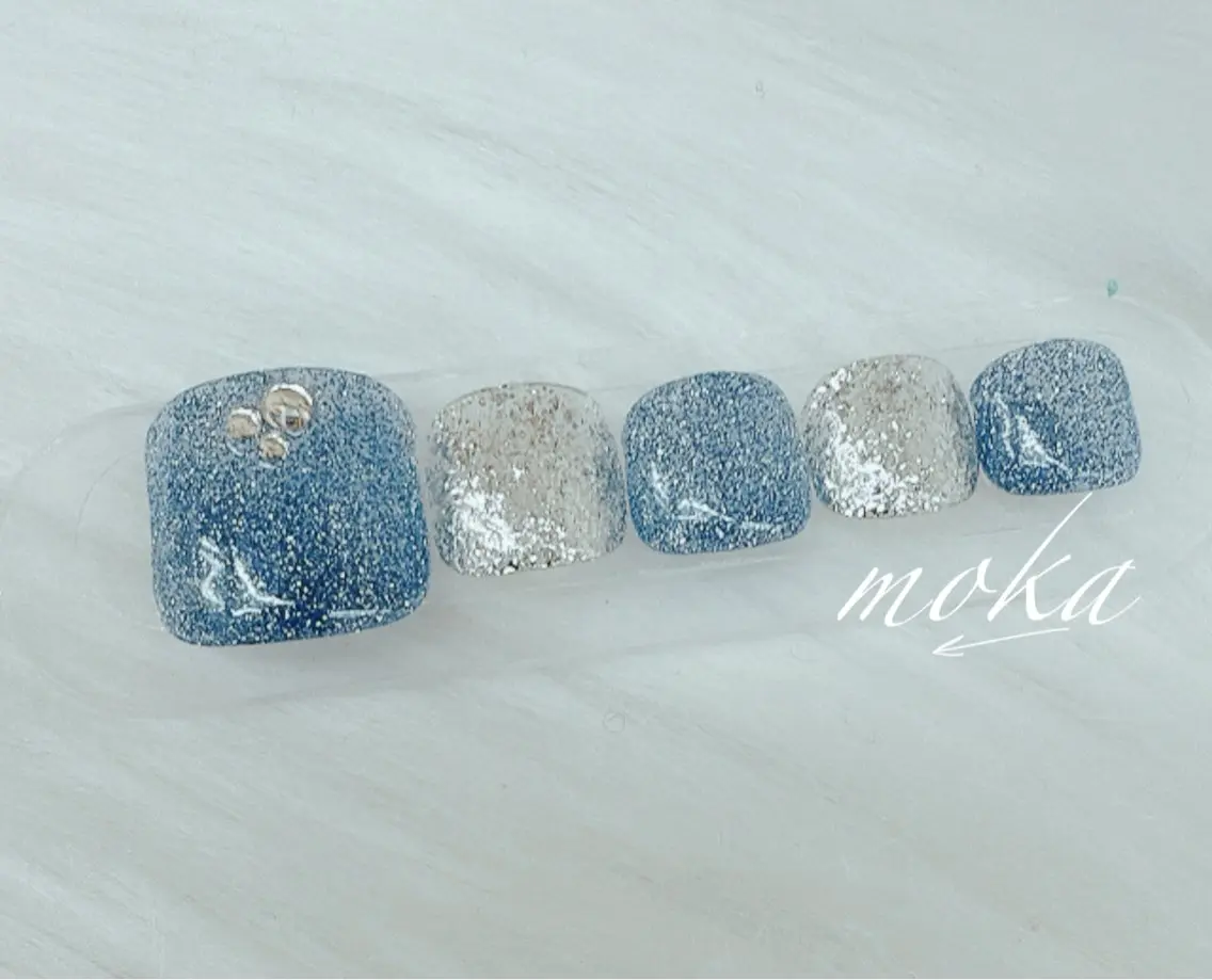ネイル フットネイル 胡蝶蘭レディースサロ ンNailMOKAのネイルデザイン