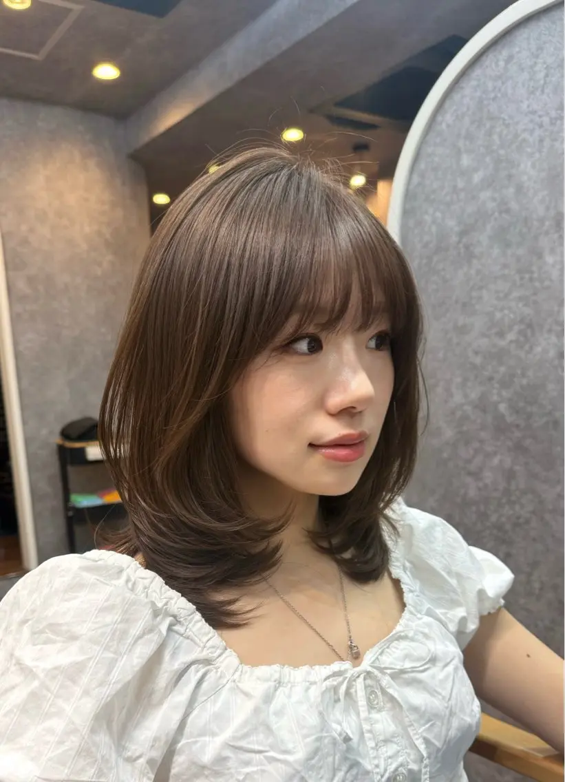 ミディアム カット トリートメント ヘアセット cocoa船橋🦄 chinamiのヘアスタイル
