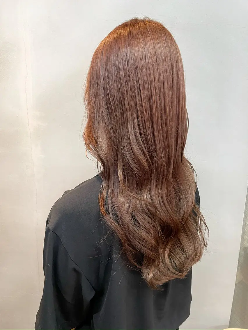 ロング カラー ベージュカラー ピンクカラー ピンクベージュ 女性リピ90%🍨 🩷佐藤みずきのヘアスタイル