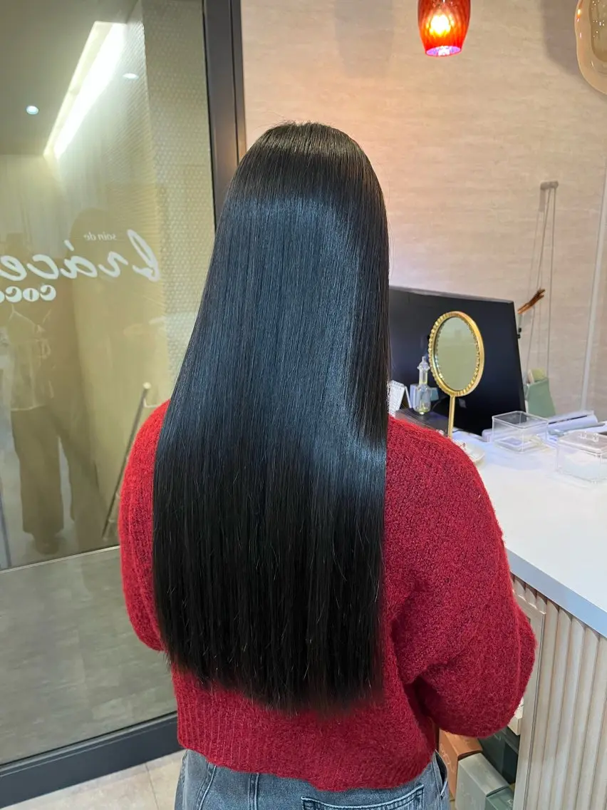 ロング 髪質改善 レイヤーカット トリートメント 酸性ストレート カット 縮毛矯正 トリートメント 髪質改善/レイヤー/ ボブ/磯野史歩のヘアスタイル