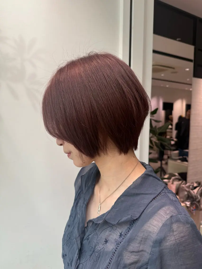 ショート カラーモデル募集中 ️🩵小林沙瑛🩵のヘアスタイル