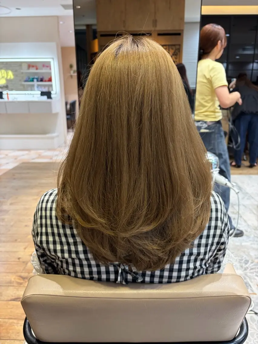 ロング 🤍韓国レイヤー カット🤍ﾋﾏﾘのヘアスタイル