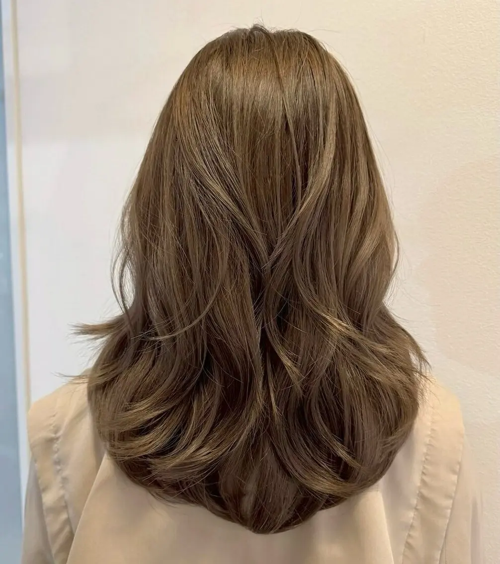 ロング カラー カット ヘアカラー トリートメント 【韓国風、透明感】 韓国風⭐️新海龍哉のヘアスタイル