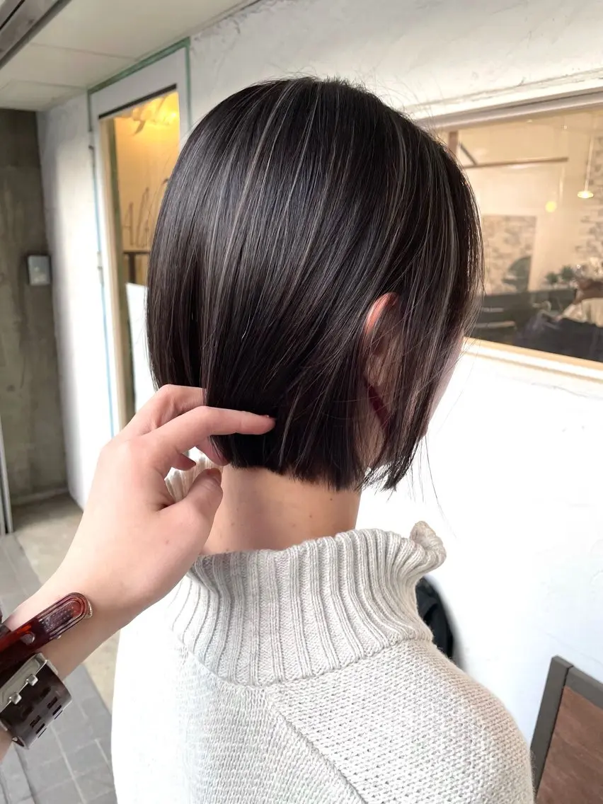 ショート カラー ハイライトカラー ハイライト 後藤 陽花子のヘアスタイル