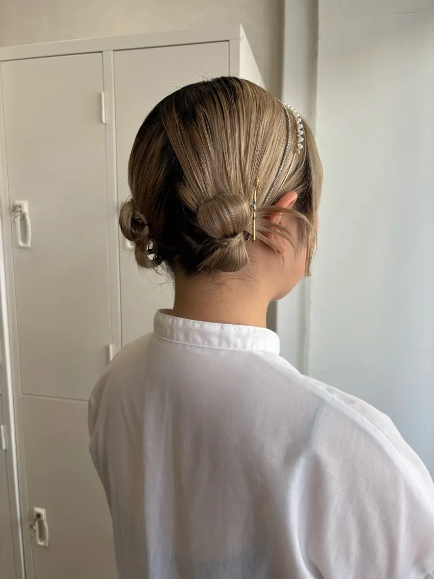 ミディアム ヘアアレンジ ボブ 🧸似合わせデザイン ほそいけいこ🧸のヘアスタイル