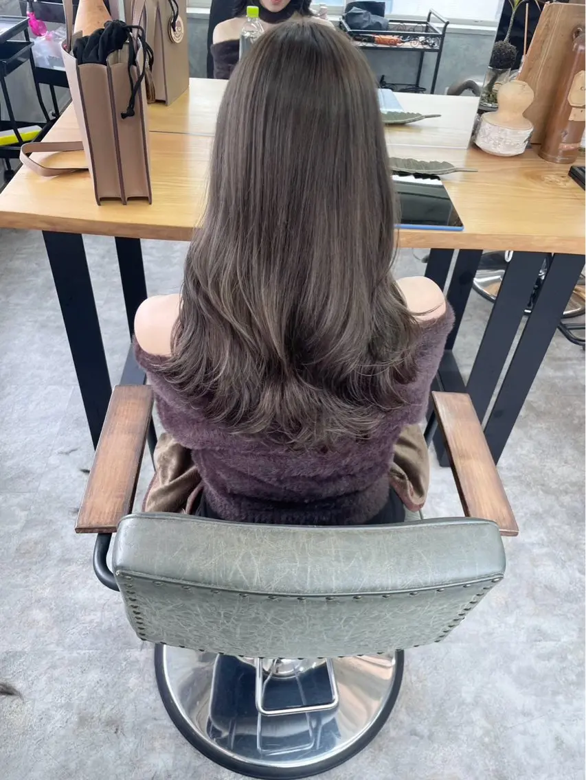 カラー 透明感カラー ヘアカラー Maison Toi 山﨑 麻生のヘアスタイル