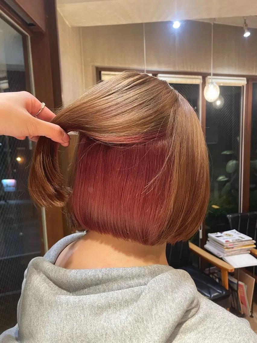 カラー ヘアカラー ショート/似合わせ パーマ/KANOのヘアスタイル