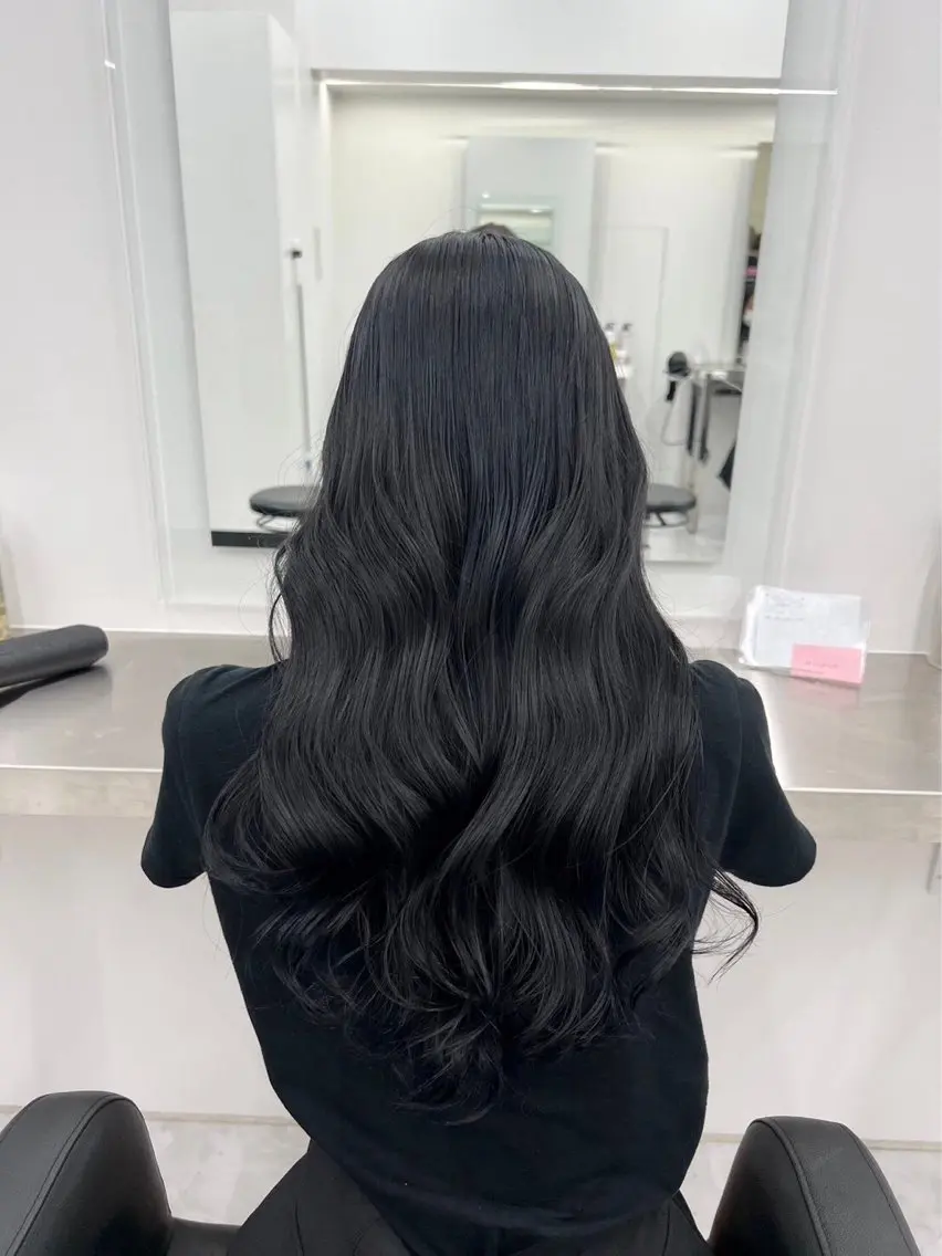 セミロング ヘアカラー 🤍大人っぽ韓国暗髪 🤍Asuka🤍のヘアスタイル
