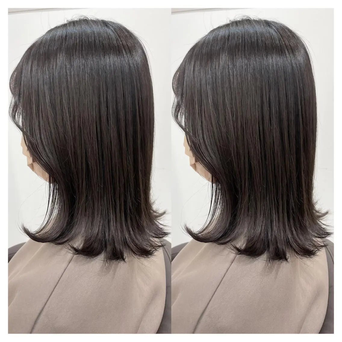 ミディアム カラー カット ヘアカラー トリートメント 村山 茉衣のヘアスタイル