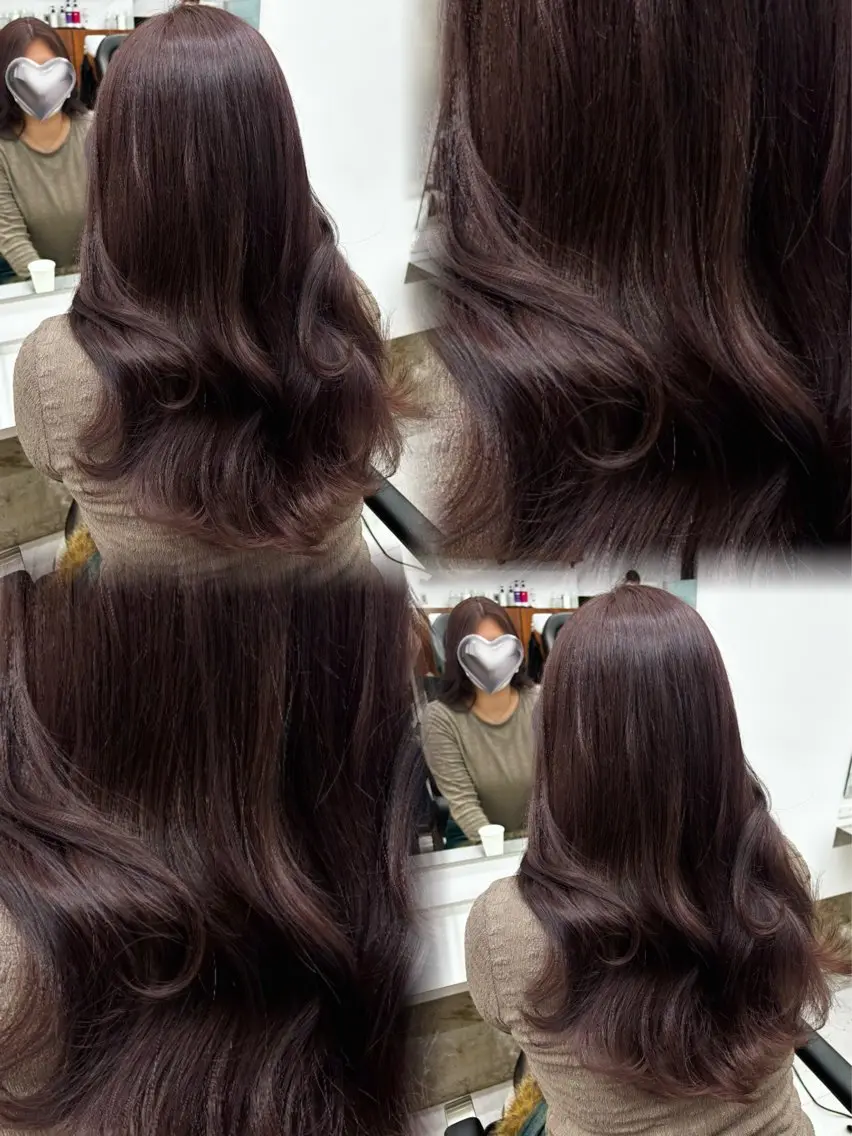 ミディアム カラー ブラウンカラー ラベンダーカラー ラベンダーブラウン カット ヘアカラー トリートメント うる艶カラー ✨🧸KOTAROのヘアスタイル