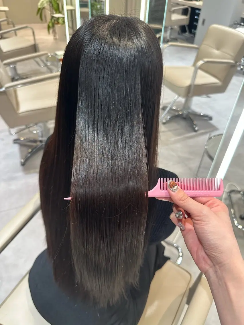 ✨️期間限定✨️カット＋髪質改善ストレート＋最高峰カラー＋各種トリートメントの写真