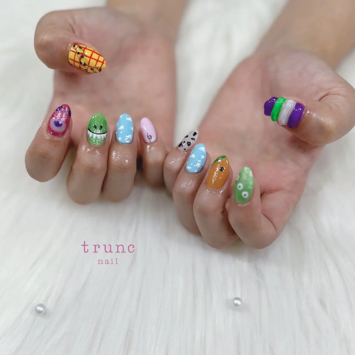 ネイル trunc nail 🌻宮下🌻のネイルデザイン