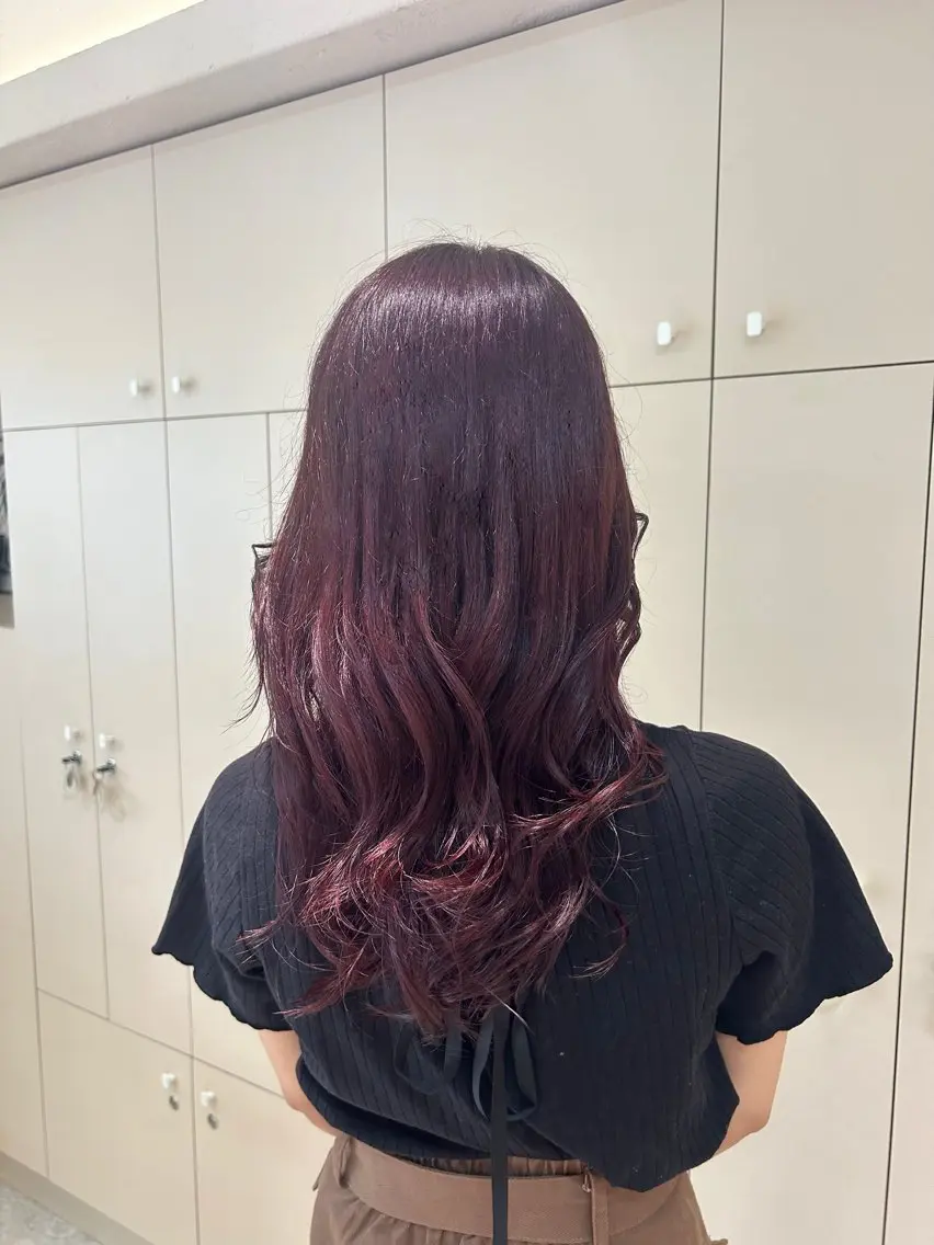 ミディアム ヘアカラー 森田 澪のヘアスタイル
