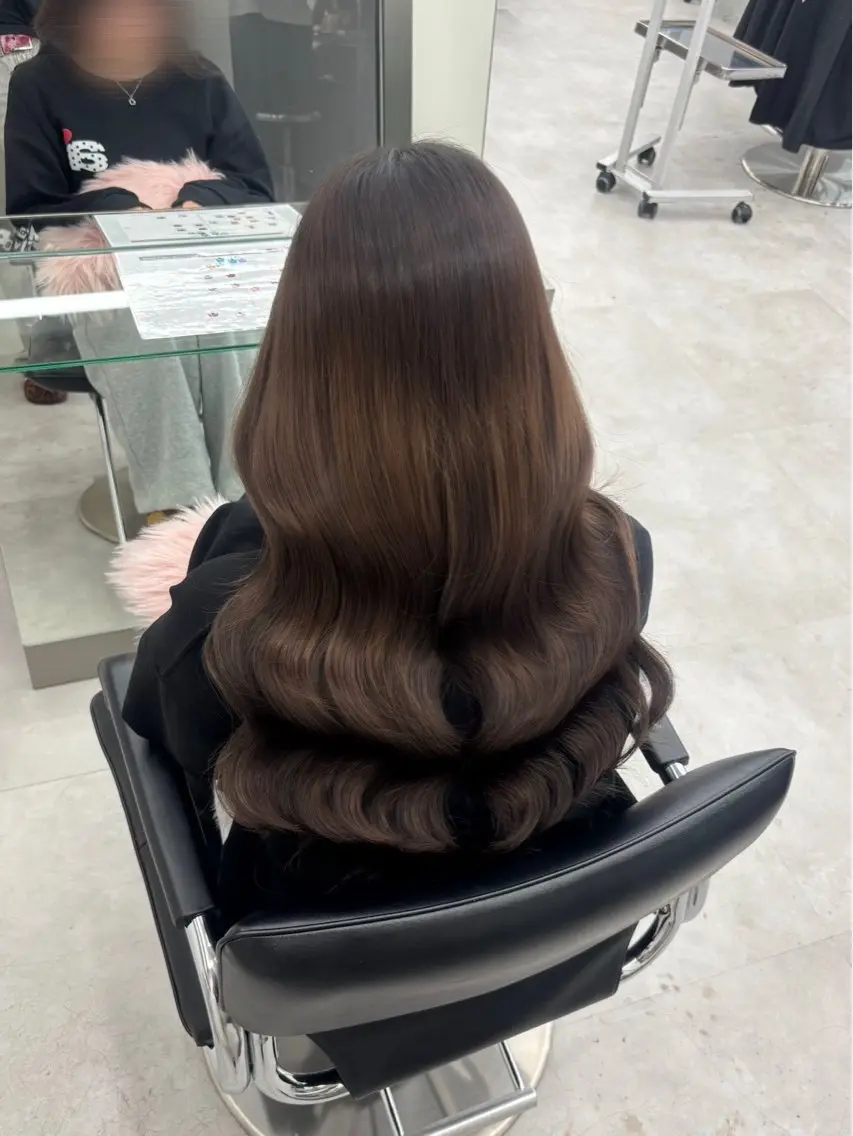 ロング カラー シールエクステ エクステ ヘアカラー エクステ ヘッドスパ エクステ🤎うる艶 カラー┆横浜みいなのヘアスタイル