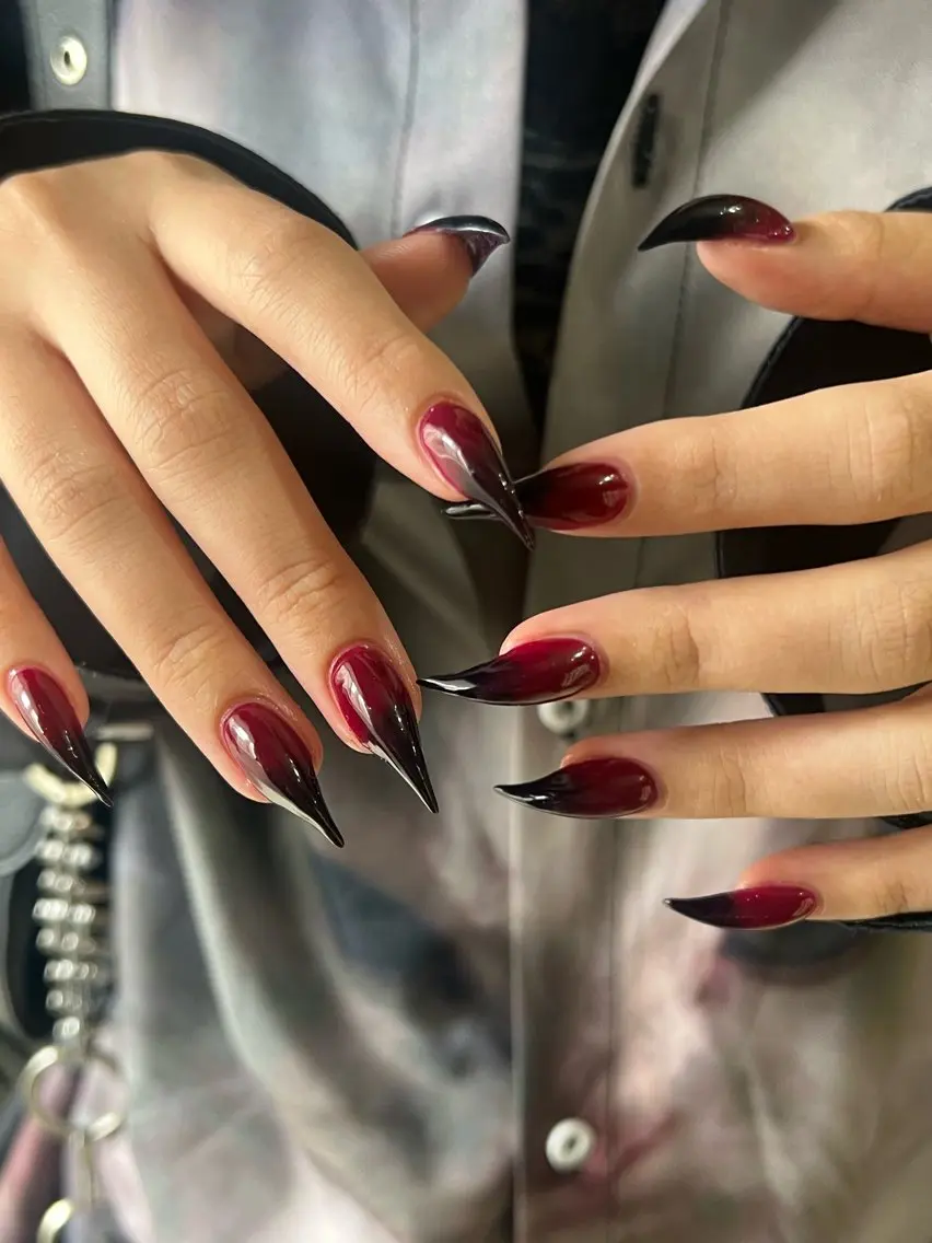 ネイル ハンドネイル Hata nail 🎀個性派ニュアンスのネイルデザイン