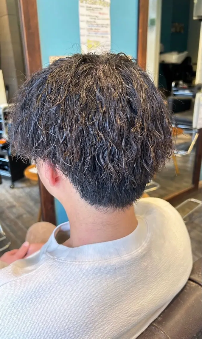 パーマ メンズ パーマ 足立 芹音のヘアスタイル