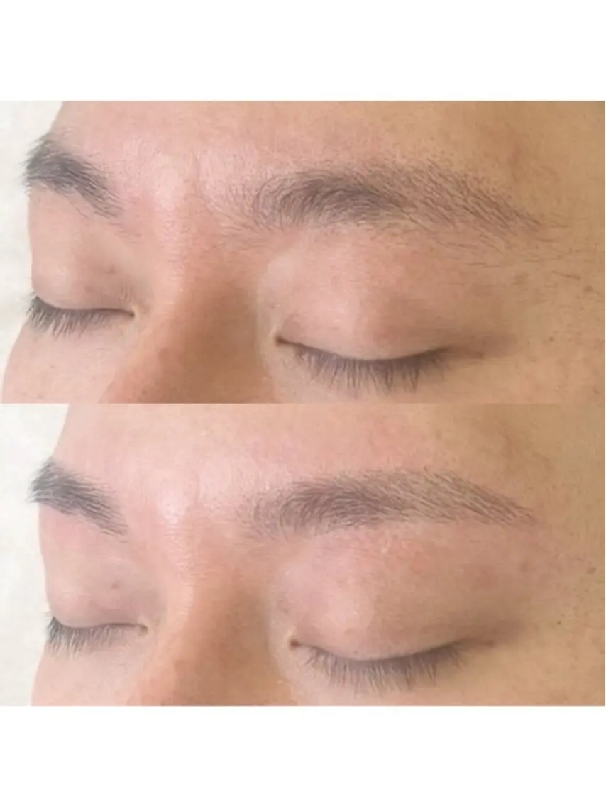 【メンズ専用!】🫐眉WAX☆骨格に合わせたアイブロウ🫐(毛量調節、眉カット込)の写真