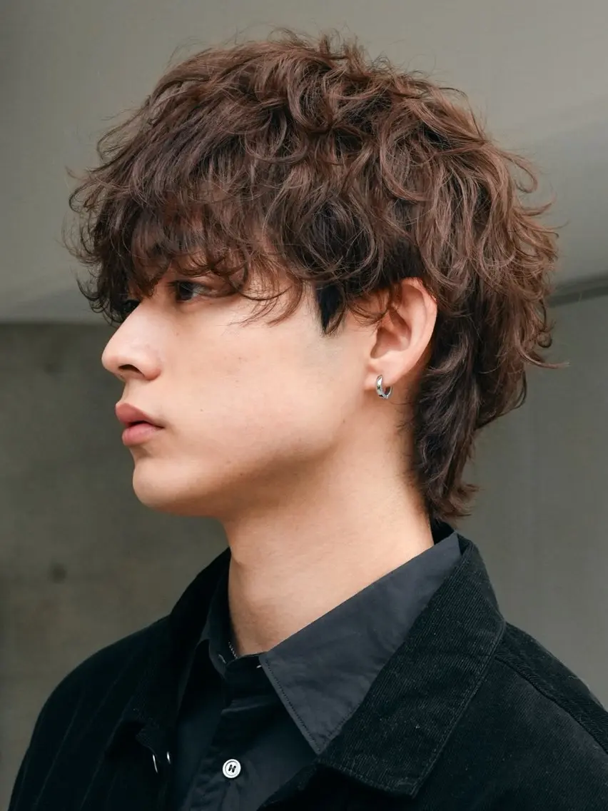 パーマ カット パーマ 岩下 凰雅のヘアスタイル