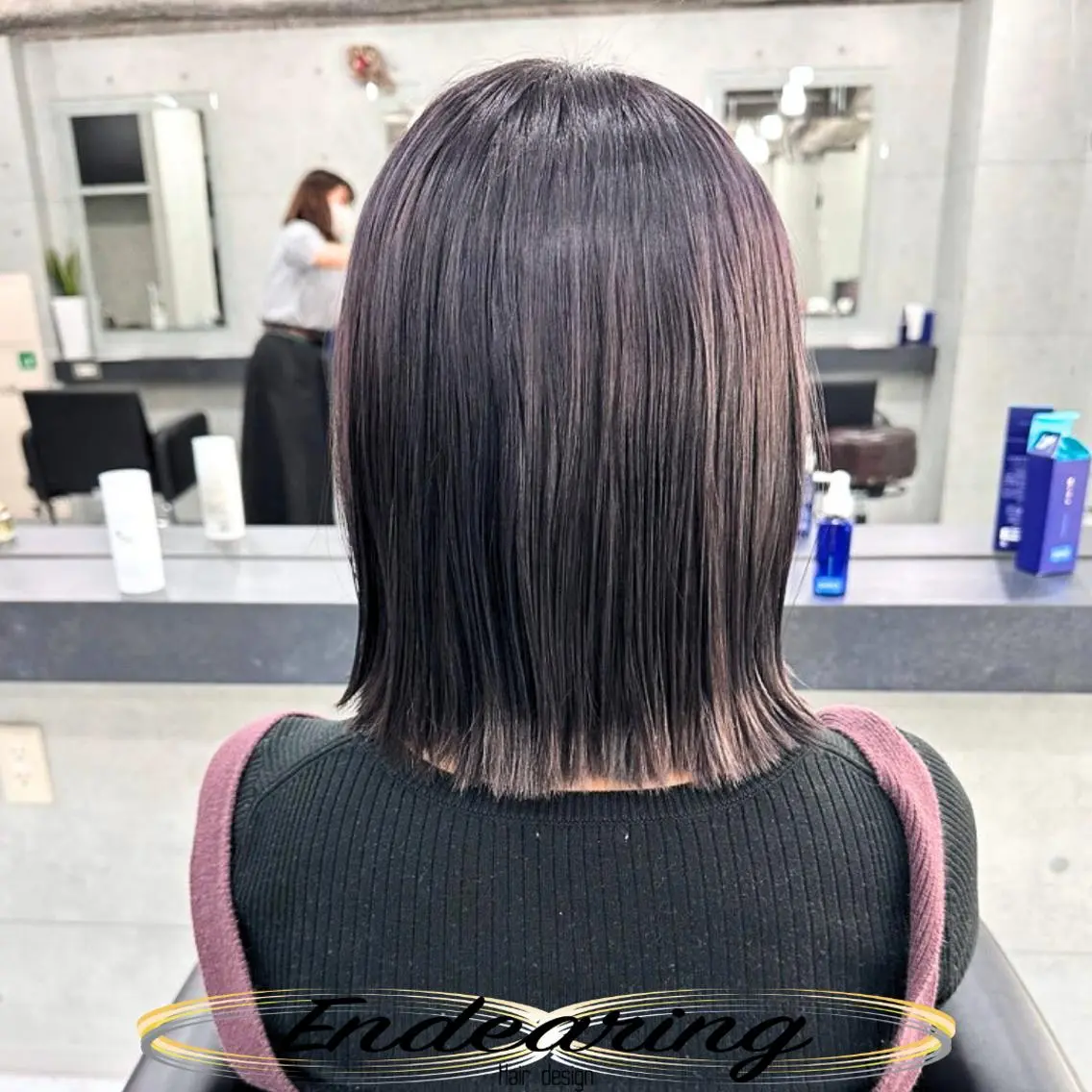 カラー 透明感カラー シルバー バイオレットカラー ボブ カット ヘアカラー 柳田 怜那/銀座 Endearingのヘアスタイル