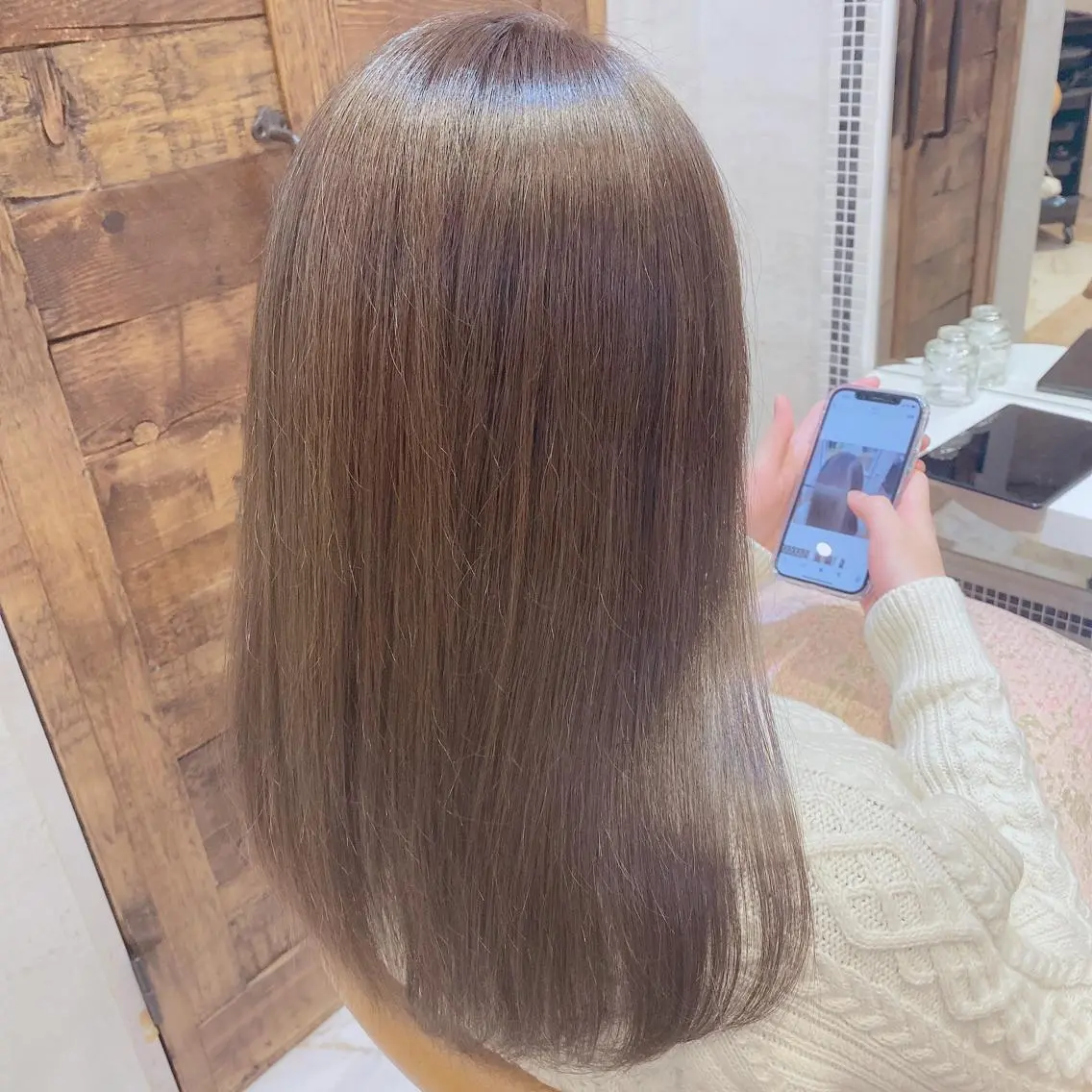 ミディアム トリートメント カット 代表山口ひな 髪質改善のプロのヘアスタイル