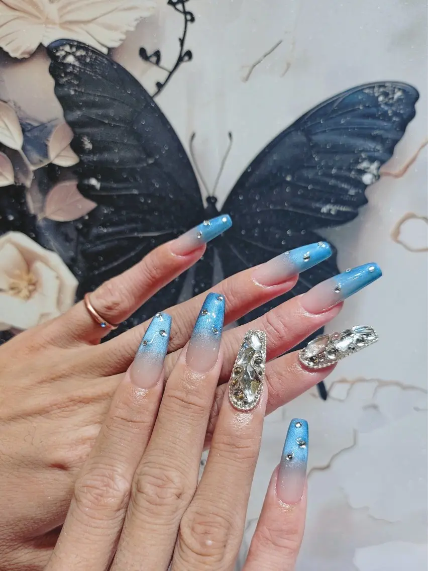 ネイル アートネイル フットネイル ジェルネイル ハート マグネットネイル Babarla Nailのネイルデザイン