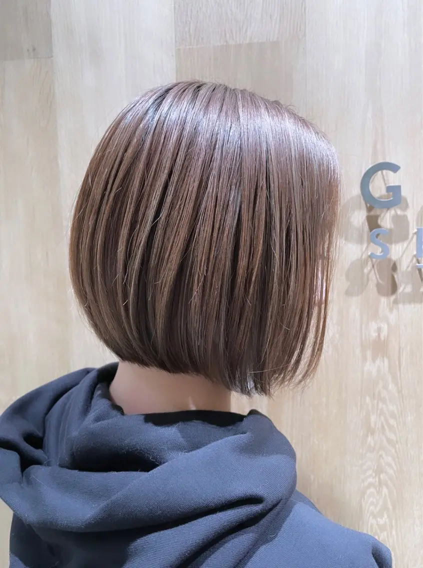 ショート カラー 髪質改善 トリートメント ヘアカラー トリートメント 🩵縮毛矯正  髪質 改善 美髪🩵のヘアスタイル