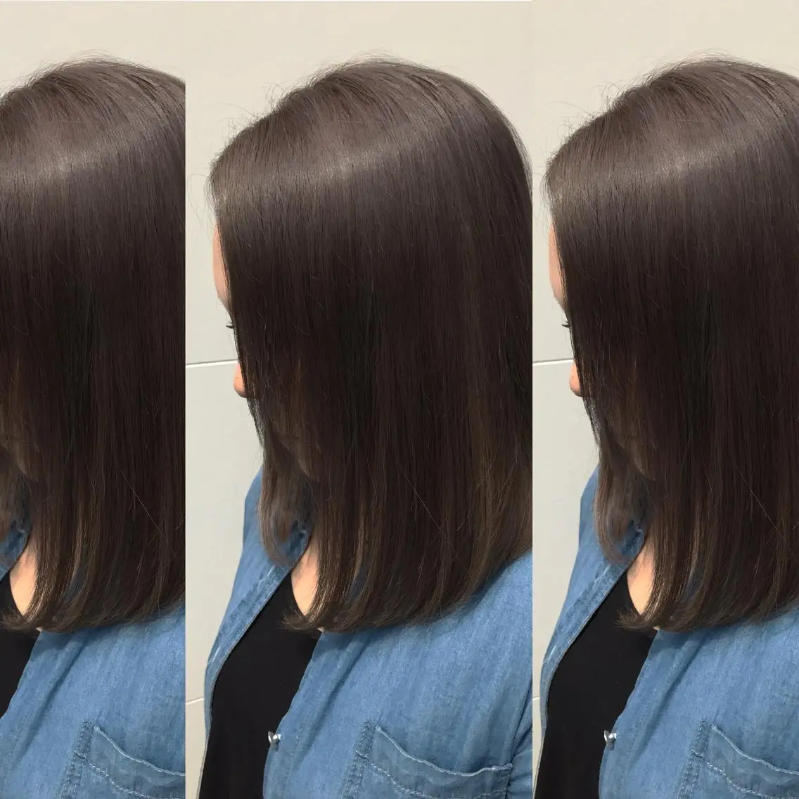 ミディアム カラー ブリーチ グレージュ Shiho お洒落な エクステ♡ハイトーンのヘアスタイル