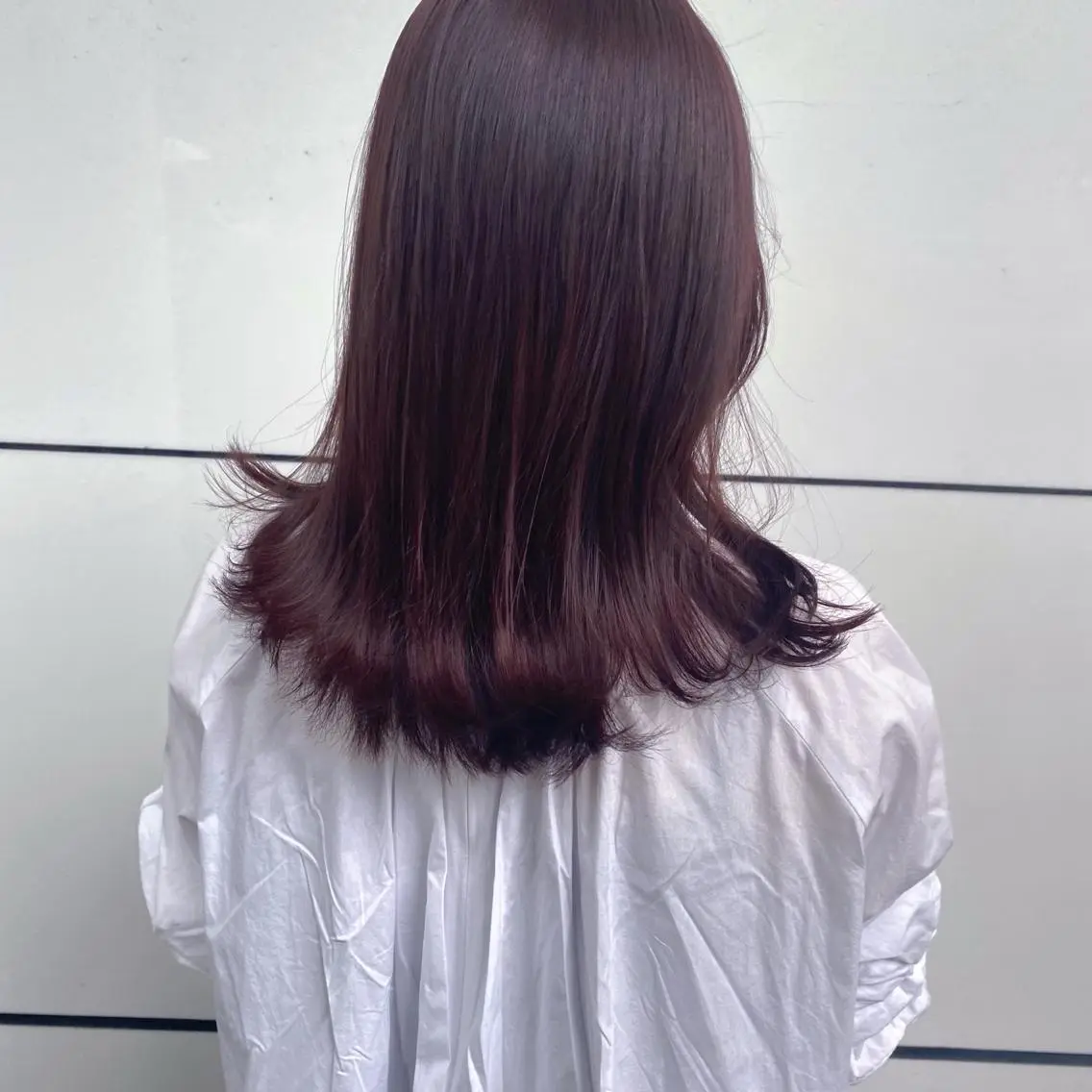セミロング カット ヘアカラー トリートメント 透明感ニュアンス 柔らかstyle🤍のヘアスタイル