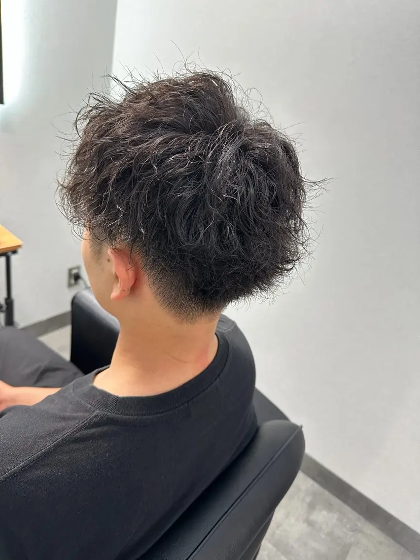 メンズカット＋クリームパーマ＋トリートメントの写真