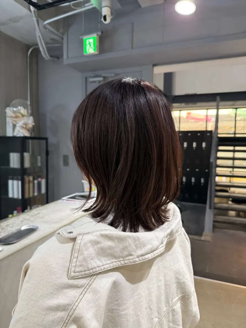 ミディアム ミディアムレイヤー レイヤーカット カット 小倉/髪質改善 /カラー/五郡 陽菜のヘアスタイル