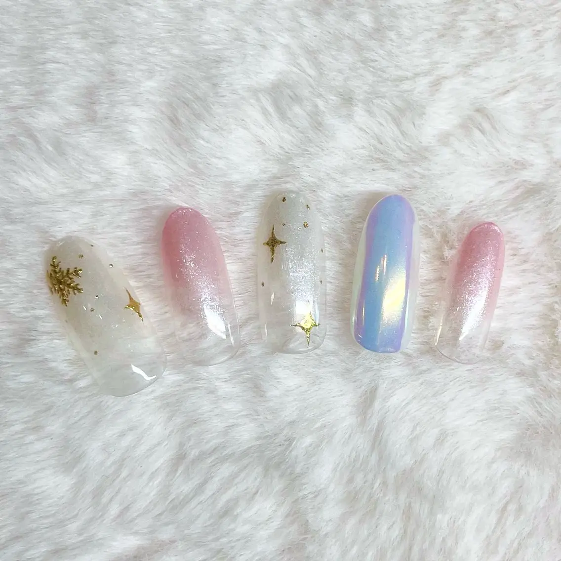 ネイル 冬ネイル クリスマス Nail Salon Y.のネイルデザイン
