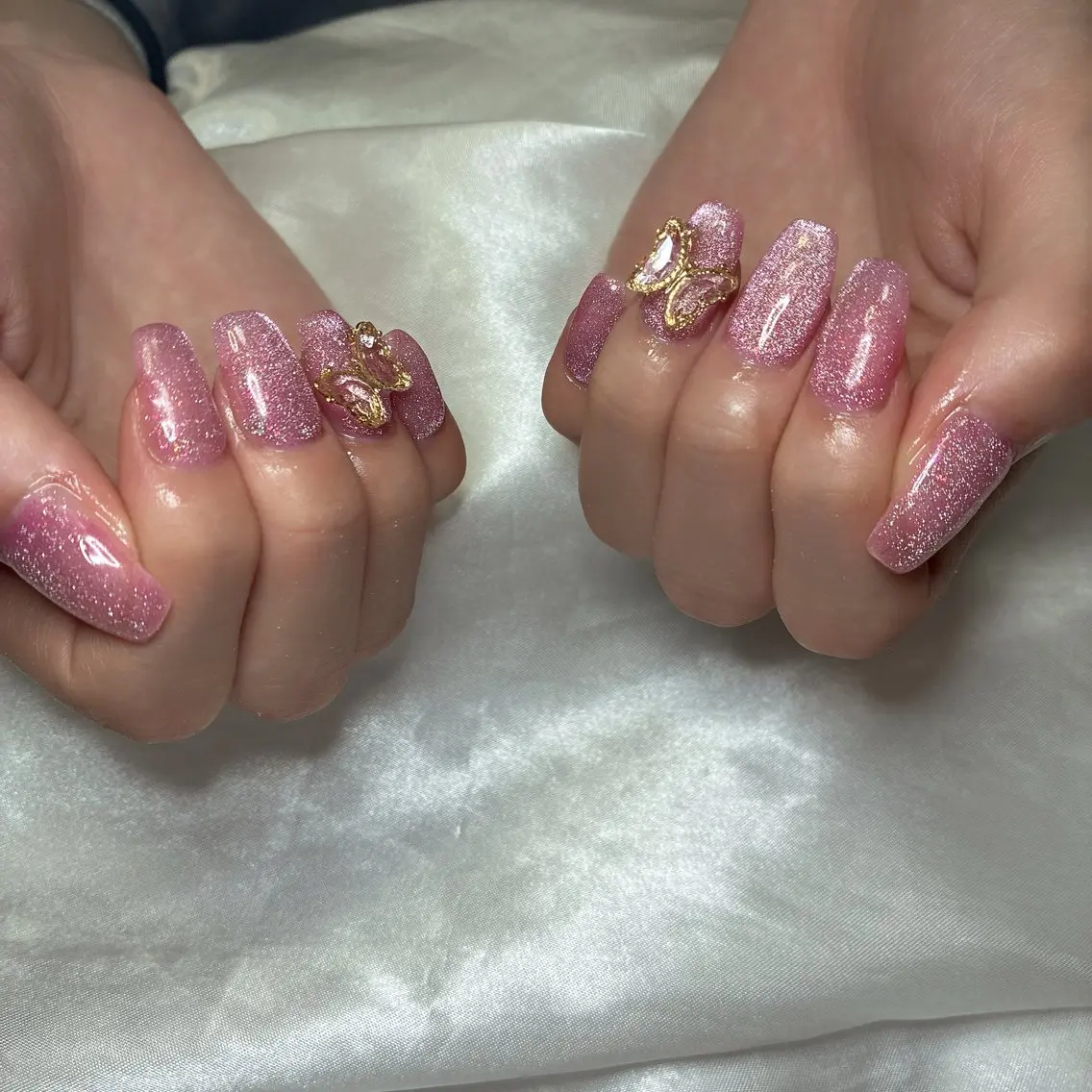 ネイル アートネイル フラッシュネイル マグネットネイル 持ち込み ショートネイル ハンドネイル フットネイル Adite nailのネイルデザイン