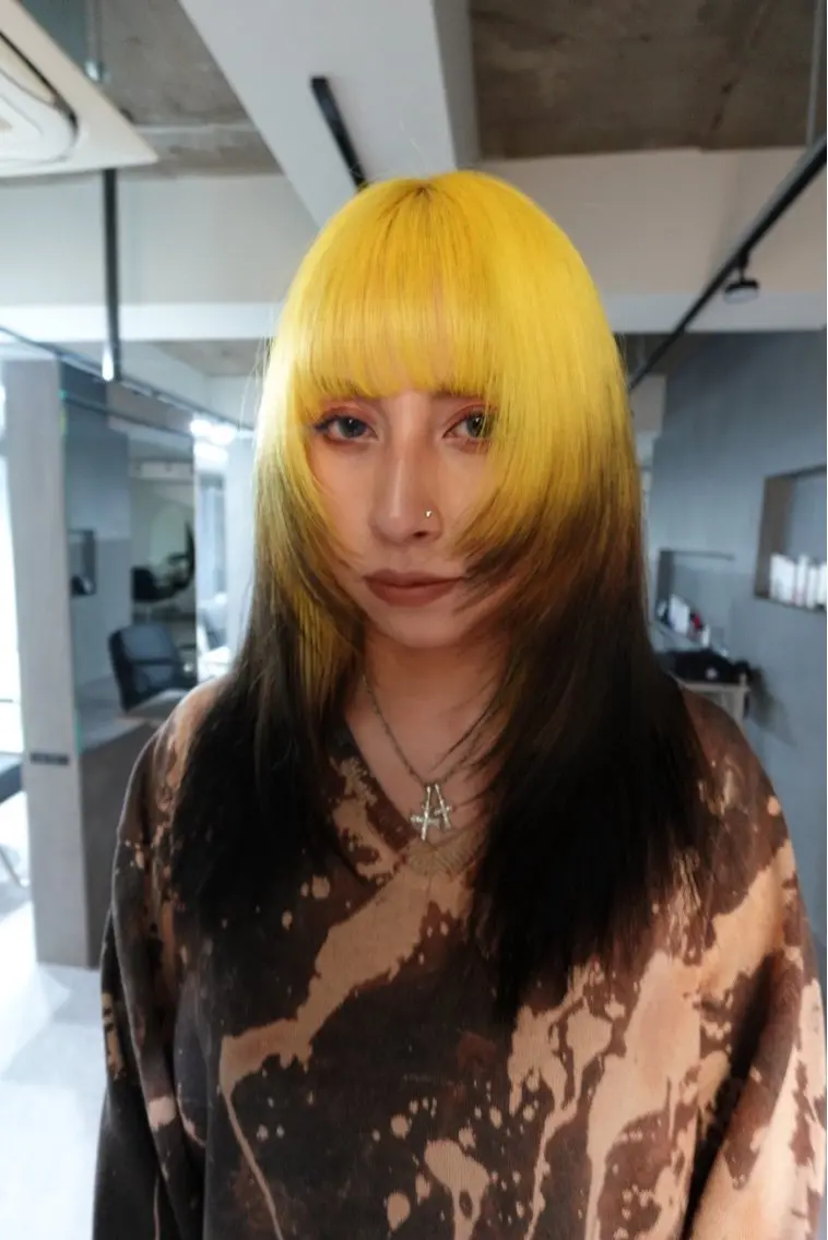 セミロング ヘアカラー トリートメント ヘアセット 似合わせカットカラー 🌟ryusei⭐️のヘアスタイル