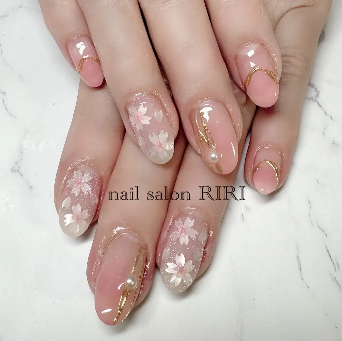 ネイル 桜ネイル RIRI リリのネイルデザイン