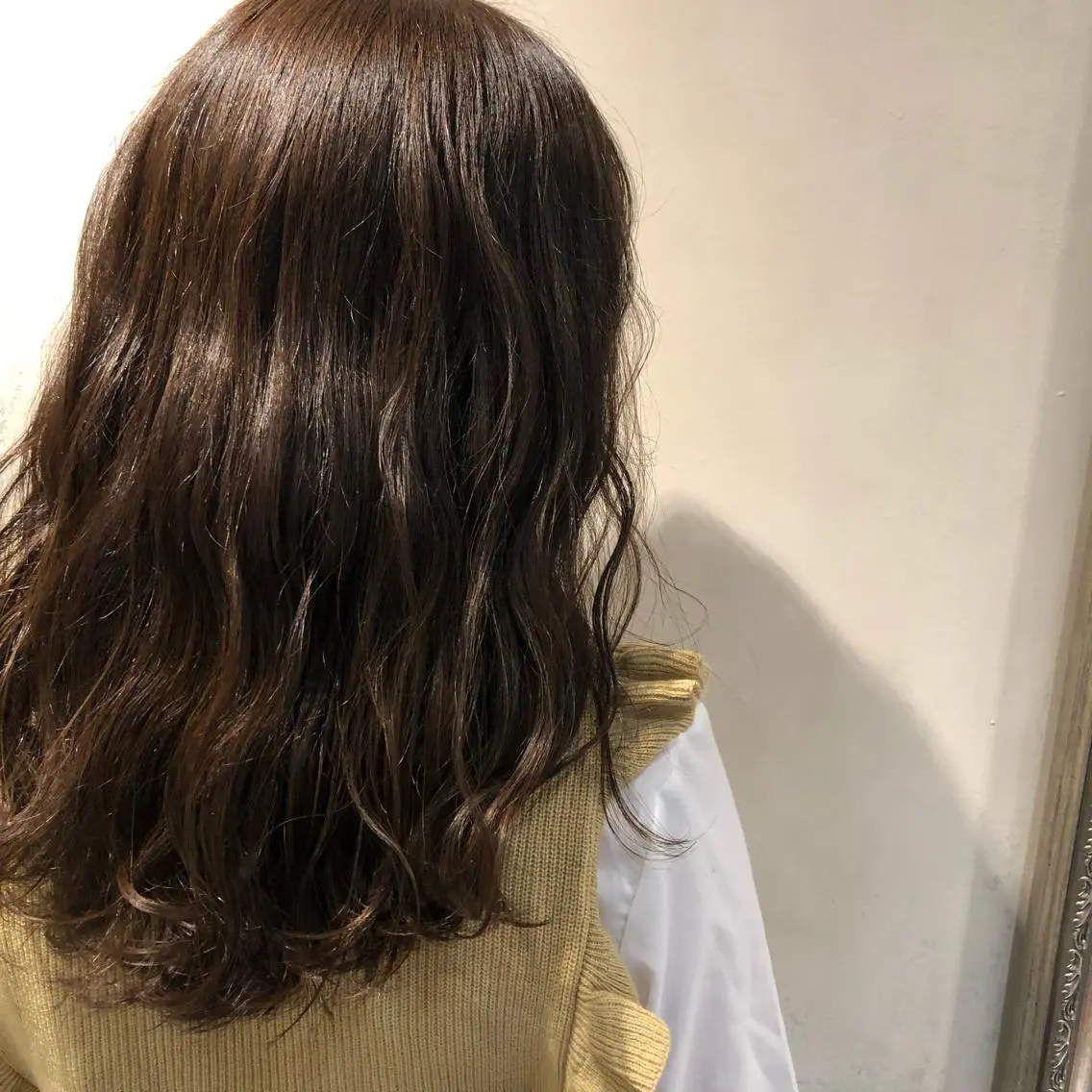 ミディアム 暖色カラー🍊 せきゆうかのヘアスタイル