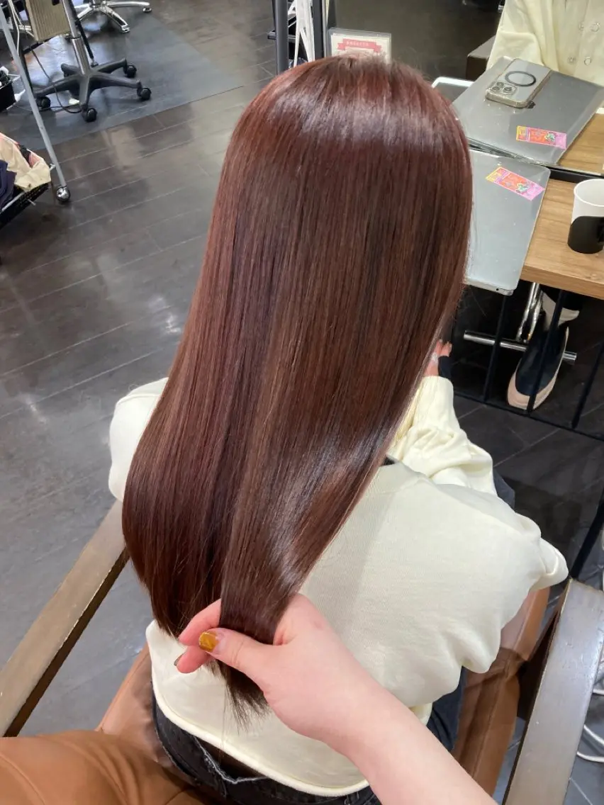 【🌹髪のエステ🌹】カット+ワンカラー＋TOKIO髪質改善酸熱トリートメント✨の写真