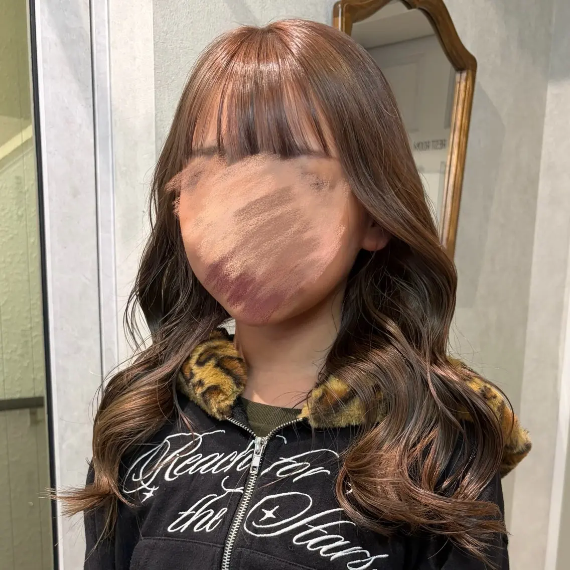 ロング カラー キッズ ヘアカラー 透明感カラー🫧🎀 まりなのヘアスタイル