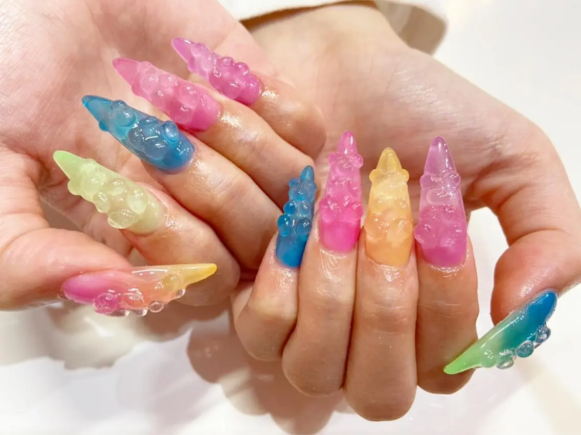 ロング ネイル 柏ネイルサロン NAIL FOCUSのネイルデザイン