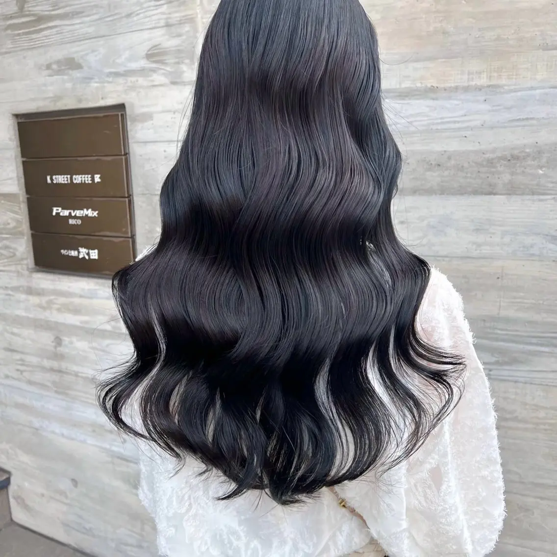 ロング カラー ParveMix 🩶🫧入江 香名のヘアスタイル