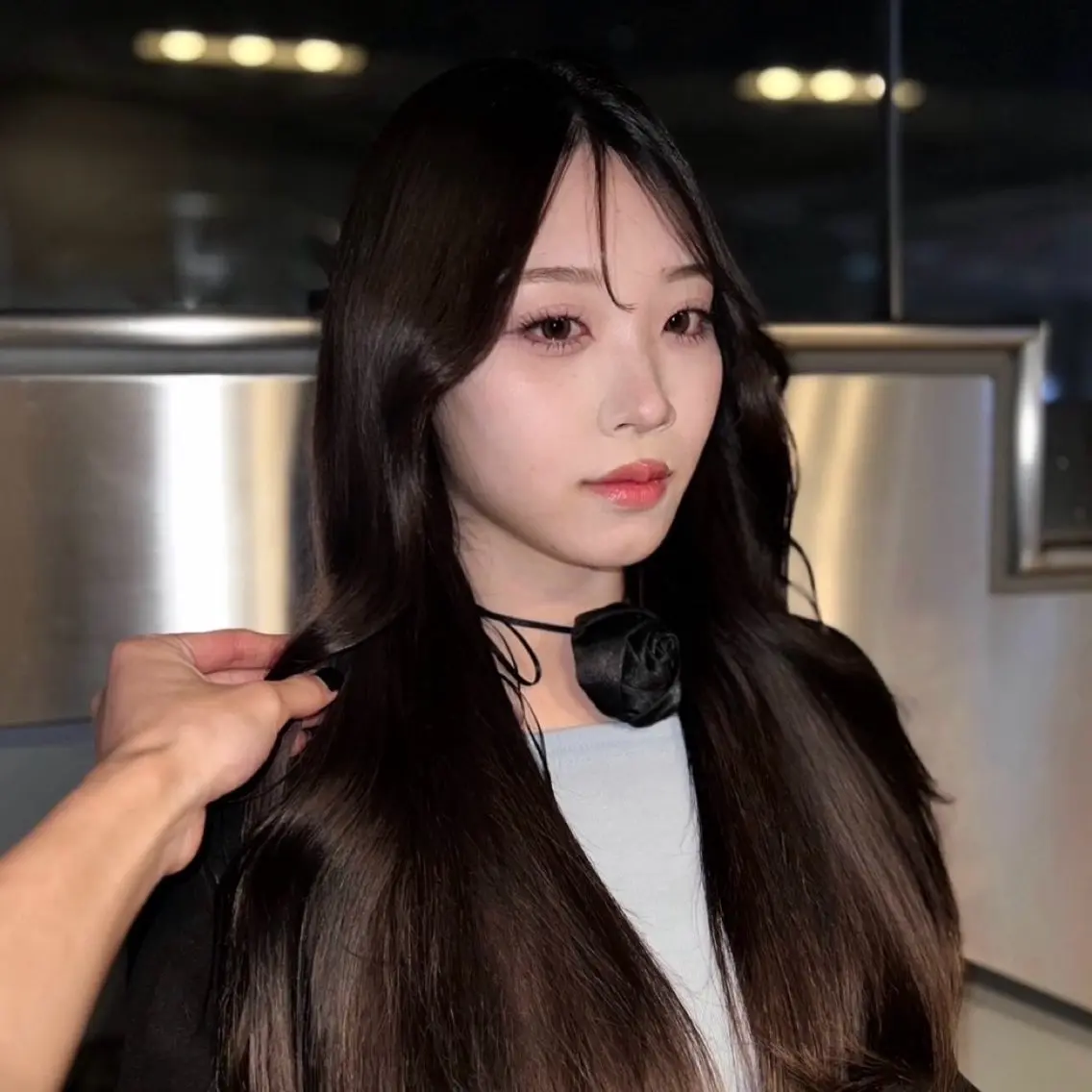 ロング カラー ブリーチ ブリーチなしカラー オリーブカラー ヘアカラー 大阪梅田/髪質改善/ 透明感カラー/ジョーのヘアスタイル