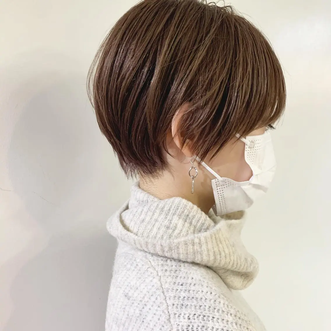 ショート カラー ショートボブ ハンサムショート ベリーショート ハイトーンカラー ボブ カット ヘアカラー トリートメント ボブ/大人ヘア k-two濱田のヘアスタイル