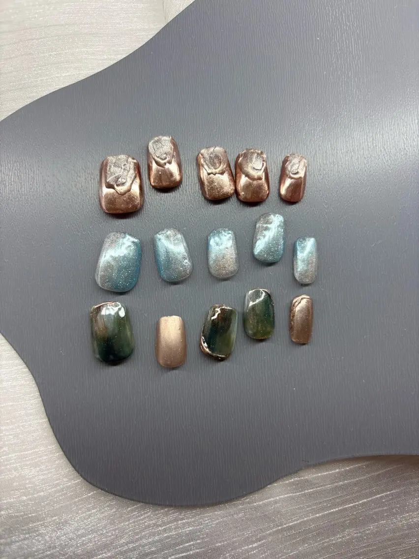 ネイル ハンドネイル Mai :矢場町 ニュアンス🌿アートのネイルデザイン