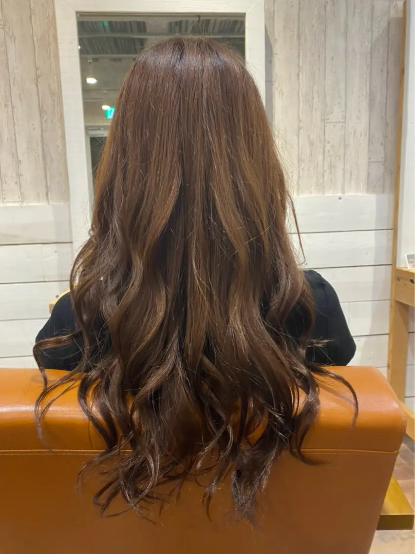 ロング カラー ヘアアレンジ アクアカラー バレイヤージュ ブリーチ ケアブリーチ ケアカラー カット ヘアカラー トリートメント newi赤羽 ✂️KEN✂️のヘアスタイル