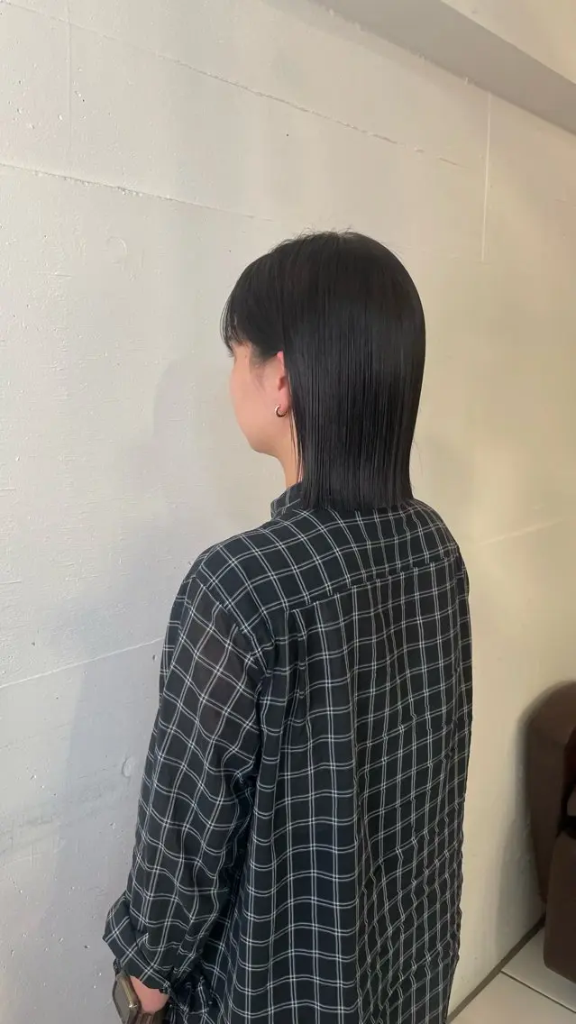 カット+縮毛矯正+12stepミルボントリートメントの写真