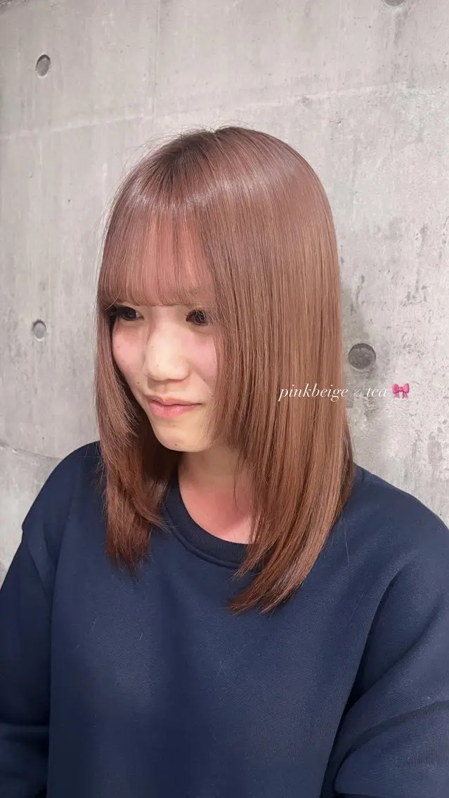 ミディアム カラー ハイトーン/ゆるふわ 🧚𖥔ׁTOMO♡のヘアスタイル