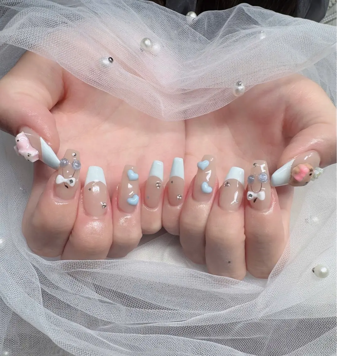 ネイル アートネイル 成人式 ジェルネイル ニュアンスネイル 夏ネイル ハンドネイル neco H.babynailのネイルデザイン