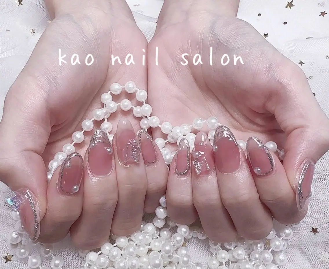 ネイル 持ち込み ハンドネイル kao nail マグネット/長さだしのネイルデザイン