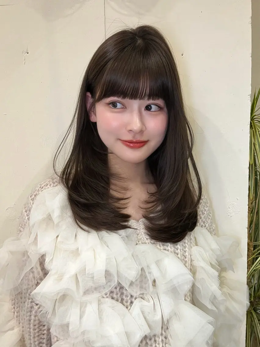 セミロング 🤎レイヤー艶カラー /AYAME🤎のヘアスタイル